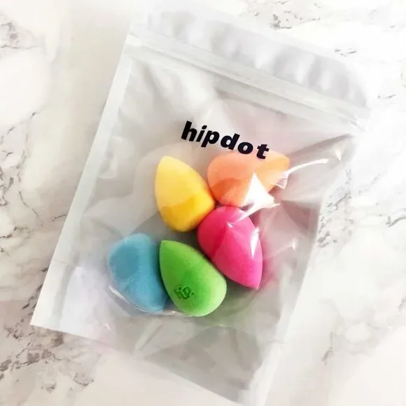 NIB HipDot 5-pc Mini Makeup Sponge Set - Picture 3 of 4
